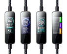 The charging cable has different display modi