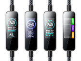 The charging cable has different display modi