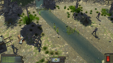 An image showing a battle in Atom RPG: Post-apocalyptic indie game.