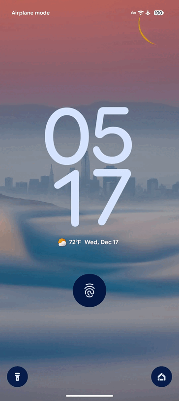 Tweaks to At a Glance lockscreen (Image source: 9to5Google)