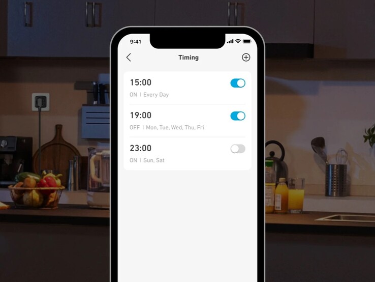 You can set timers for the Anker SOLIX Smart Plug in the app. (Image source: Anker)