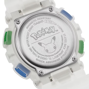 Case back of the Pokémon 30th Anniversary GA-110PKM-7A