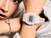 Pictured - the new Casio G-Shock DW-5600WW-7PR on Kyoka's wrist.