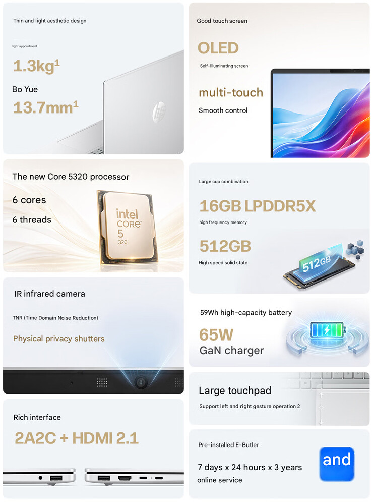 Core specs of the StarBook Plus 14 with Wildcat Lake CPU (machine translated)