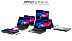 GPD Duo to feature two 13.3-inch OLED panels from Samsung (Image source: GPD)