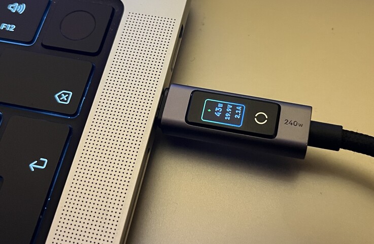 The portrait orientation is convenient for charging smartphones