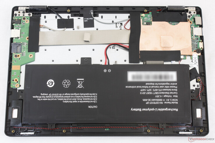 Bottom panel requires only a Philips screwdriver to open. There are no upgrade options as expected