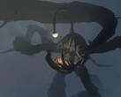 Outer Wilds in game screenshot showing angler fish structure 