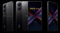 A &quot;POCO X7 Pro&quot; render. (Image source: 91Mobiles)