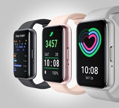 The Samsung Galaxy Fit4 appears to largely adopt the design of the Galaxy Fit3 shown in the image.