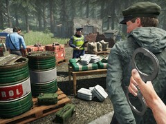 An image showing officers and a driver in Contraband Police. (Image source: Steam)