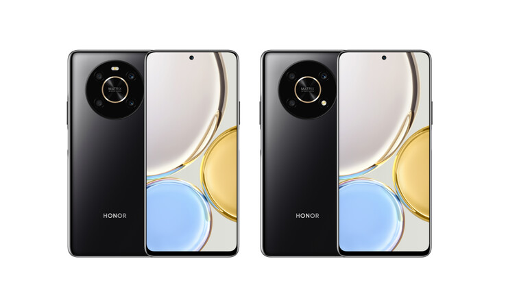 The Magic4 Lite 4G and Magic4 Lite 5G from left-to-right. (Image source: Honor)