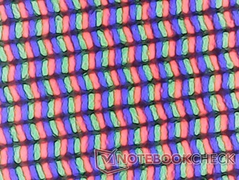 Matte subpixel array with minimal graininess