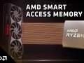 SAM can improve framerates by as much as 10 percent in certain titles (Image source: AMD)