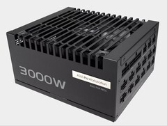 The Asus Pro WS 3000W Platinum PSU with four 12V-2x6 connectors. (Image source: Asus)