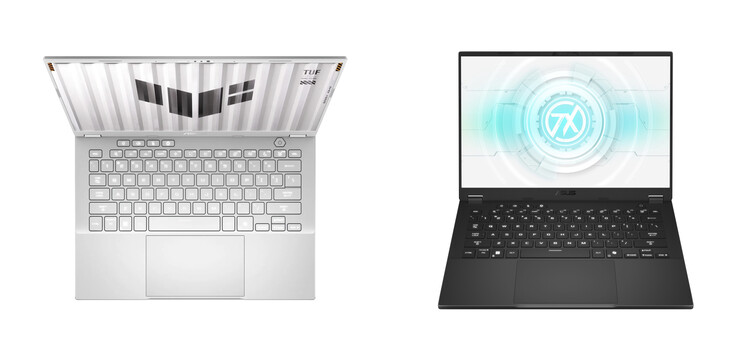 The TUF Gaming A14 in its two launch colours. (Image source: Asus) 