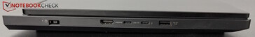 Legion Pro 5 Gen 10 ports on the left side. (Image source: Notebookcheck)