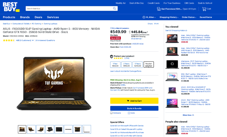 Price on Best Buy as of July 26, 2019