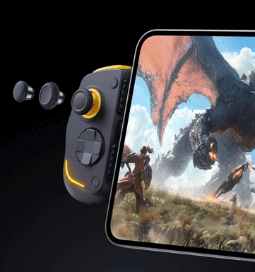 Magnetic Hall sensors read both the thumbsticks and the triggers, while the face buttons sit on microswitches.