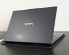 The IdeaPad Slim 3 15 15IRH10R has switched to a 16:10 aspect ratio with a larger clickpad, but the proprietary AC charging port leaves a sour taste (Image source: Notebookcheck)