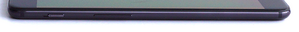 left: sliding switch for Do Not Disturb mode, volume rocker