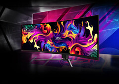 The MPG 491CQP is one of several 49-inch QD-OLED monitors with 1440p resolutions and 144 Hz refresh rates. (Image source: MSI)