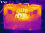 Heatmap of the bottom of the device under load