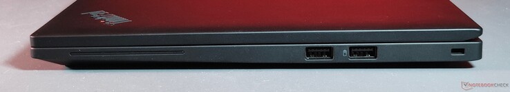 right: 2x USB A 3.2 Gen 1, Kensington Lock Slot