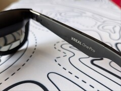 Xreal One Pro right temple with branding