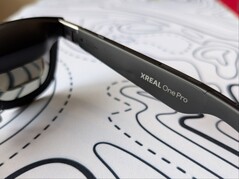 Xreal One Pro right temple with branding