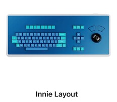 This is the layout seen on the show, with its strangely missing Escape key (Image source: Atomic)