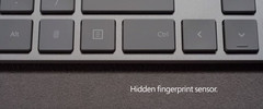 The Modern Keyboard features a fingerprint scanner located on a key next to the right Alt. (Source: Microsoft)