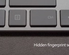 The Modern Keyboard features a fingerprint scanner located on a key next to the right Alt. (Source: Microsoft)