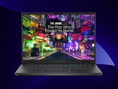 The Dell Alienware m16 R2 has a big 90 Wh battery. (Image source: Dell, Unsplash, edited)