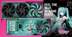Asus RTX 5080 ROG Astral Hatsune Miku Edition: Will it sing the coil whine song? (Image source: Videocardz.com)