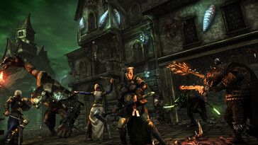 An image showing a battle in Mordheim: City of the Damned.