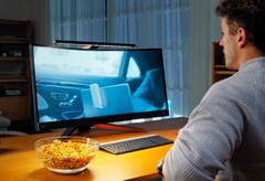 The BenQ ScreenBar Pro switches on automatically when someone approaches the monitor. (Image: BenQ)