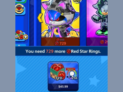 A screengrab of Sonic Rumble's in-game storefront (image source: r/gaming)