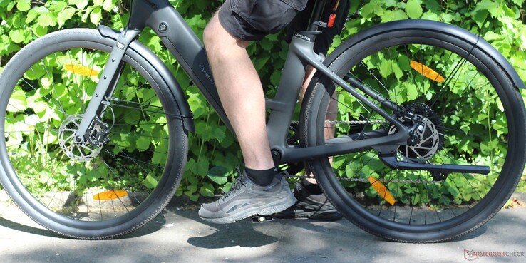 The bike is not ideally suited for taller riders