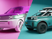 Fiat's new EVs feature striking design language based on the adorable Fiat Panda from the past. (Image source: Fiat - edited)