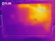 Temperatures on the bottom, idle