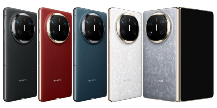 Huawei offers the Mate X6 in numerous colour combinations. (Image source: Huawei)