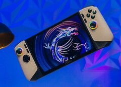 The MSI Claw 8 AI+ boasts a 8-inch 1080p 120 Hz display. (Image source: MSI)