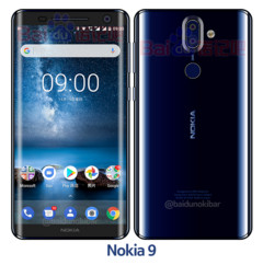 The Nokia 9 has surfaced in a new Polished Blue color. (Source: 