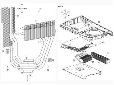 Patent drawings showing different orientations of the cooler.