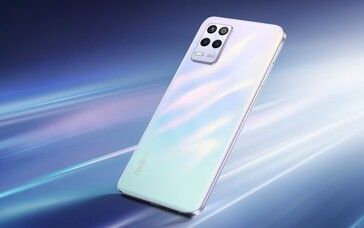 The Realme 9 5G in Stargaze White...