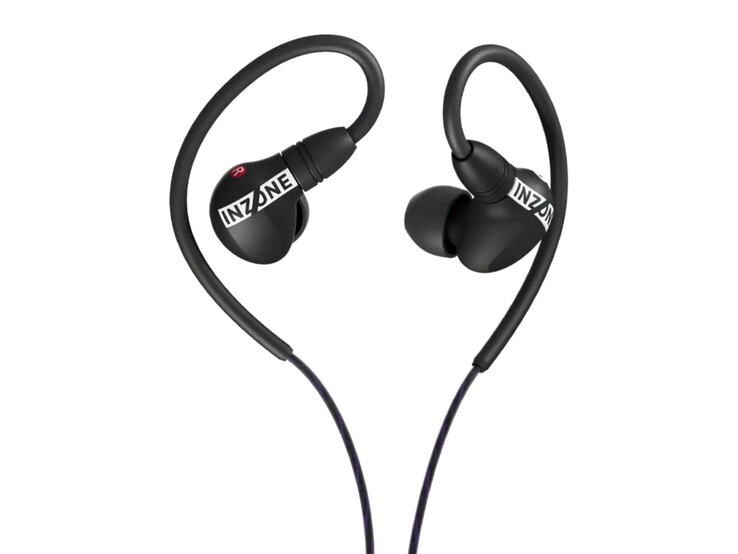 Sony Inzone E9 in-ear monitors in black. (Image source: Sony)