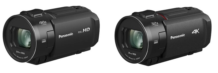 The 2K HC-V900 (left) sensor has an effective resolution of 6.17 megapixels in video mode, while the 4K HC-VX3 (right) sensor has an effective resolution of 8.29 megapixels. (Image source: Panasonic)
