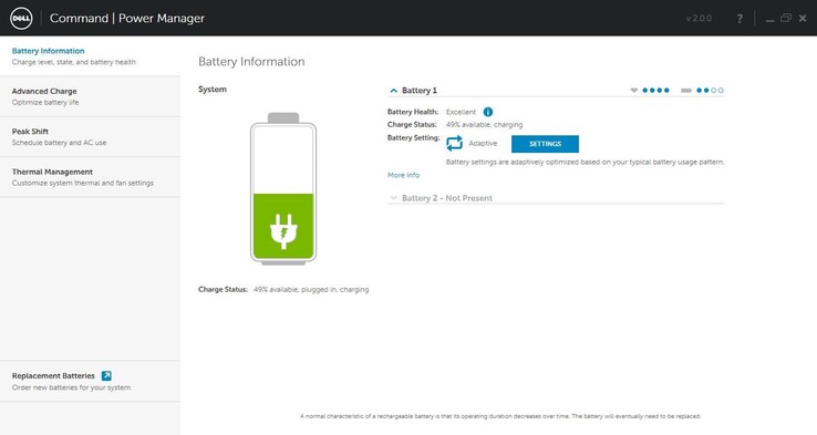 Some manufacturers, such as Lenovo and Dell, allow the setting of charging thresholds in order to preserve battery health.