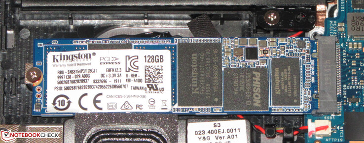 An SSD serves as a system drive